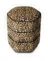 Roosevelt Stool Bernard Leopard Camel