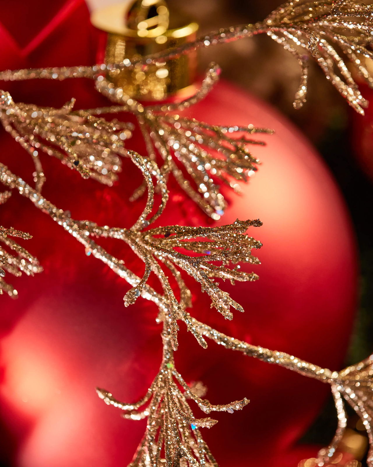 Bardot kvist juldekoration champagne