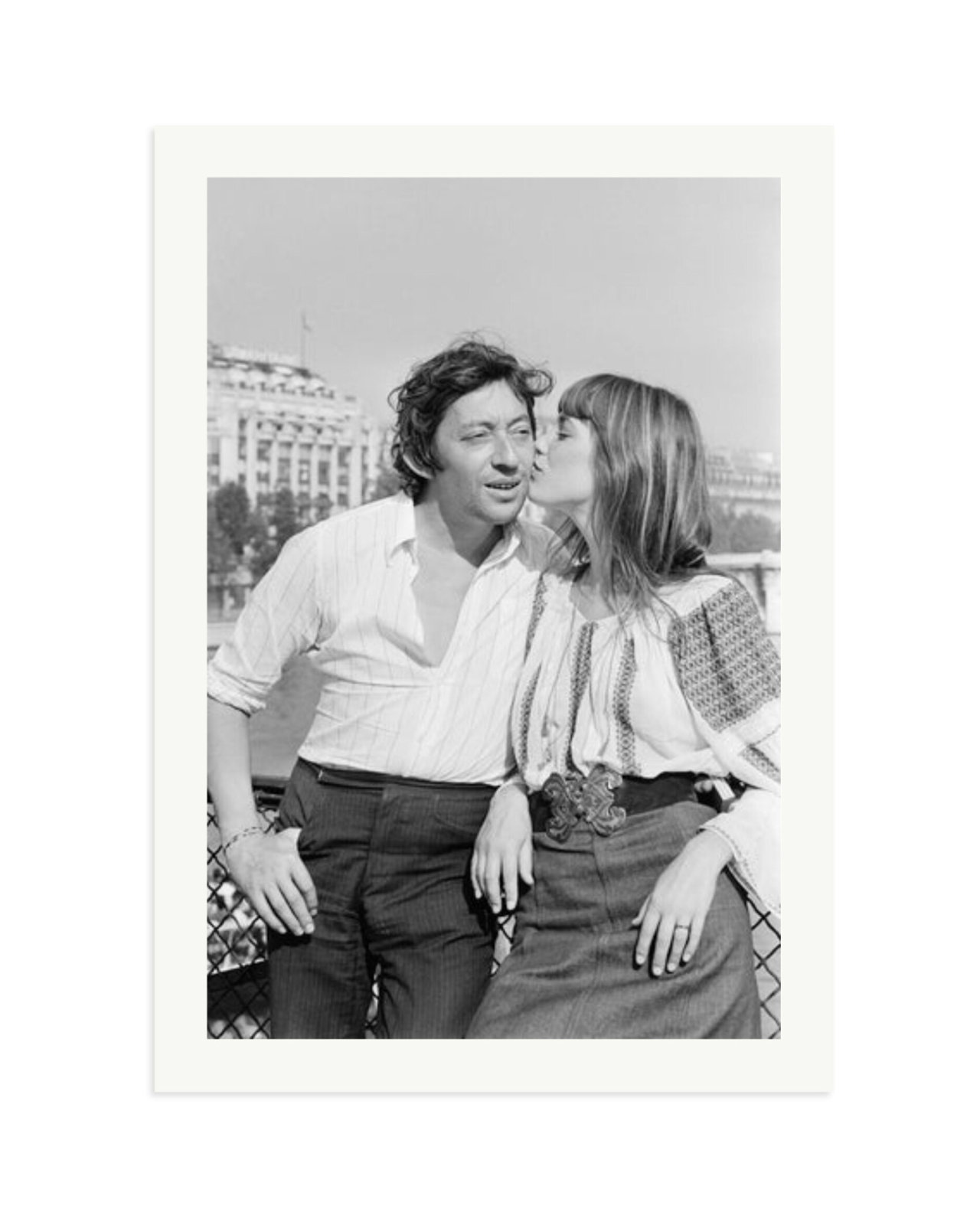 Gainsbourg and Birkin in Paris Print Only / XXL