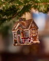 Peder Gingerbread House Ornament Gold