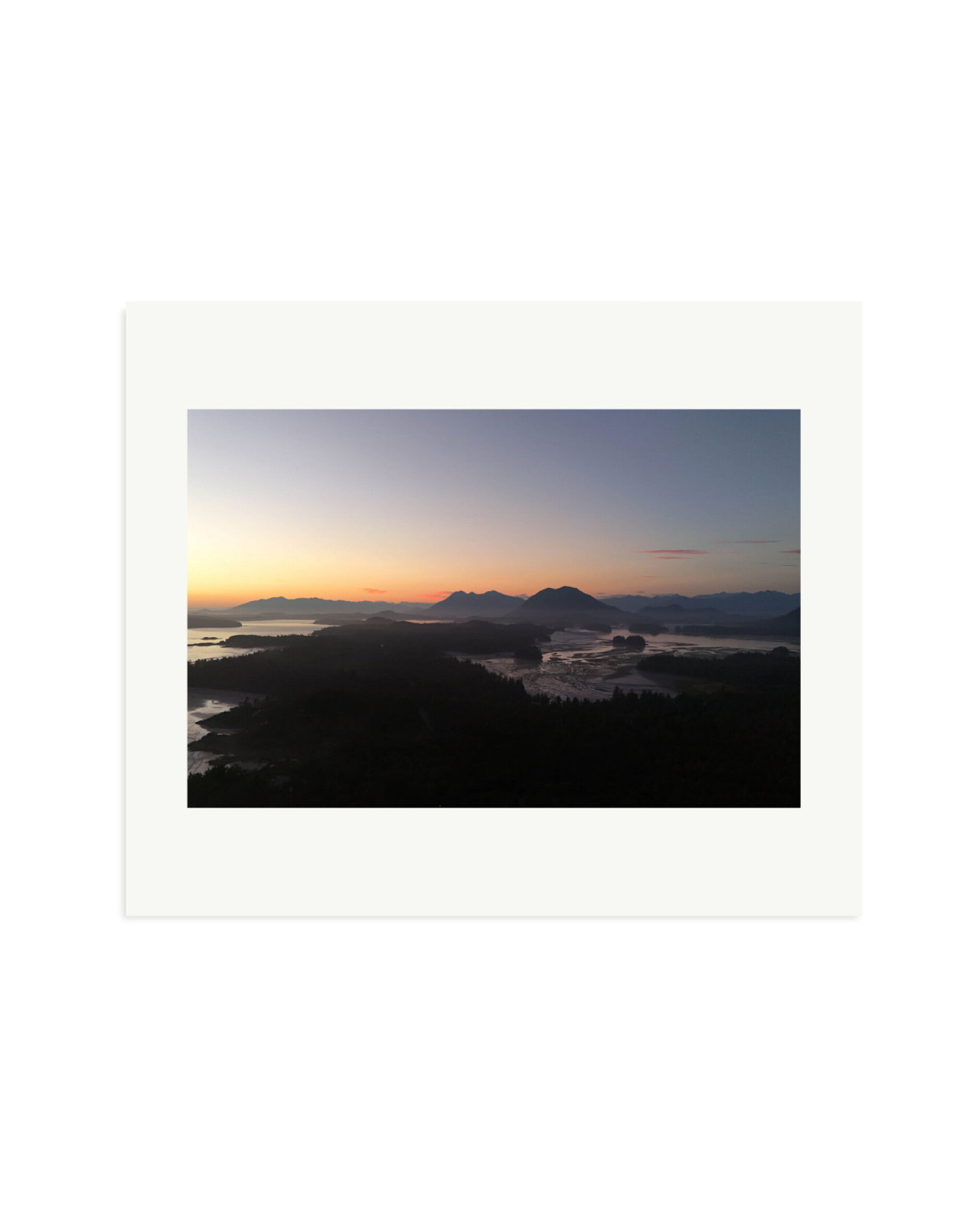 Inlets at last light Print Only / Large