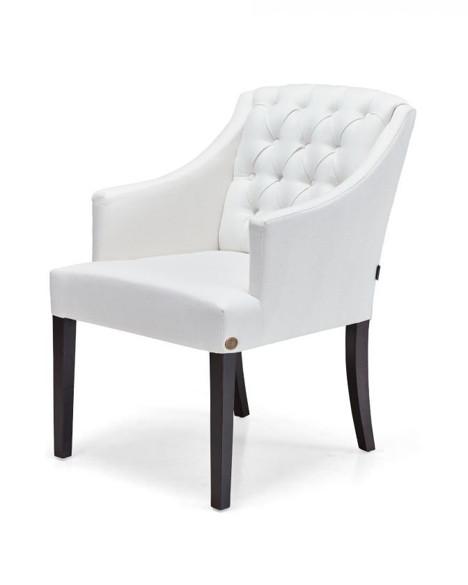 Newportin käsinojallinen Delano-tuoli off-white