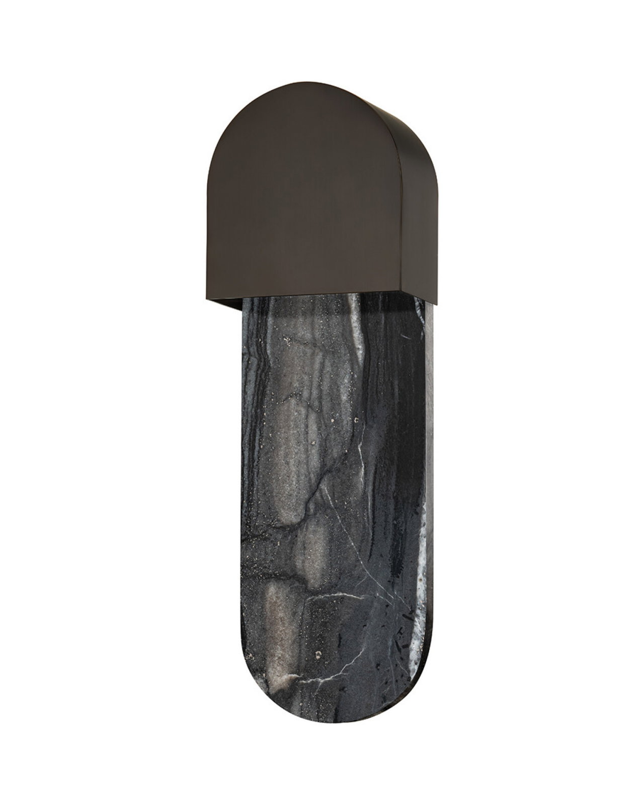 Hobart Wall Light Black Brass