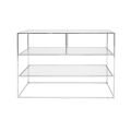 Shelby console table chrome