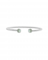 Mini Twisted bracelet Agave Ignite Rhodium