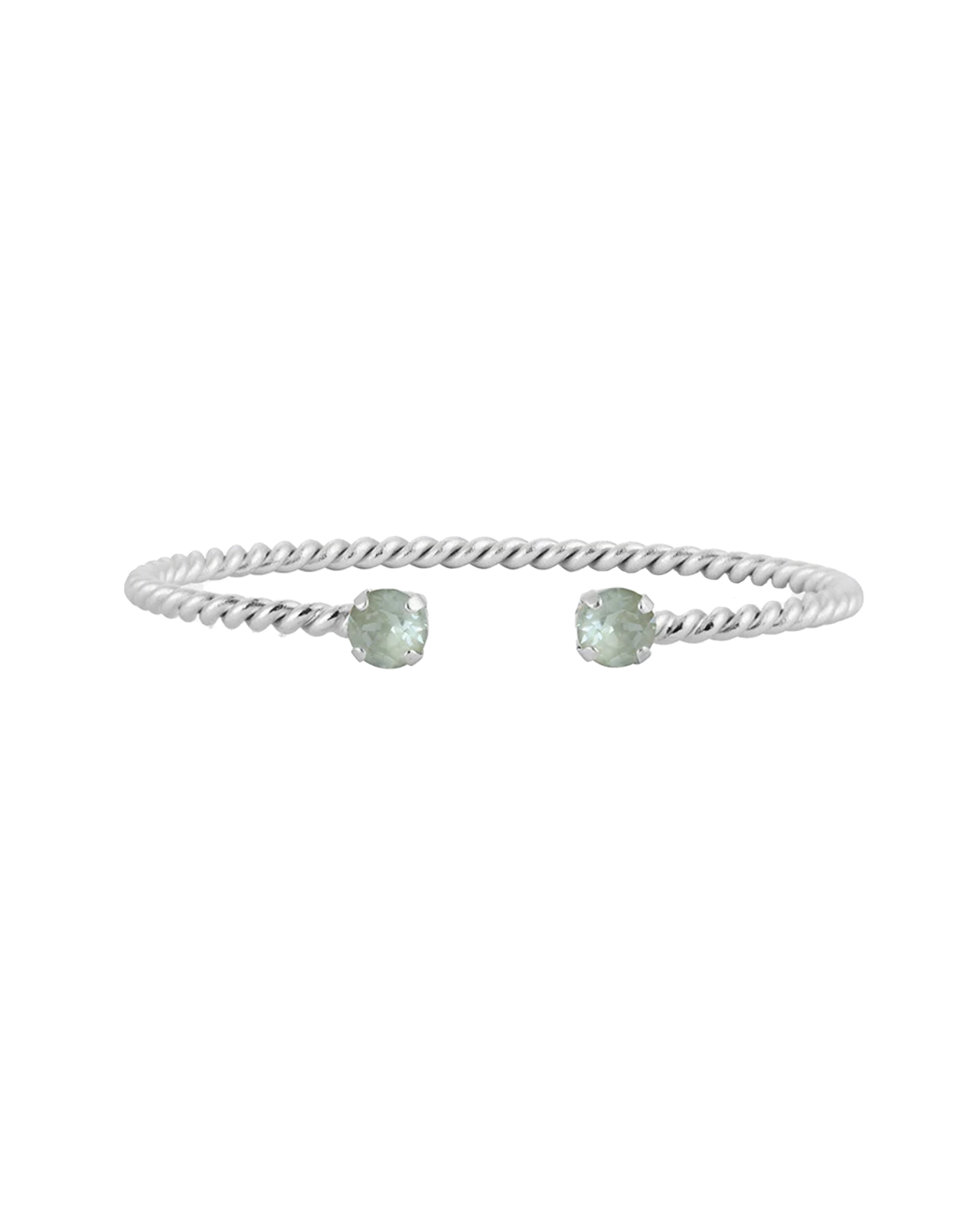 Mini Twisted bracelet Agave Ignite Rhodium