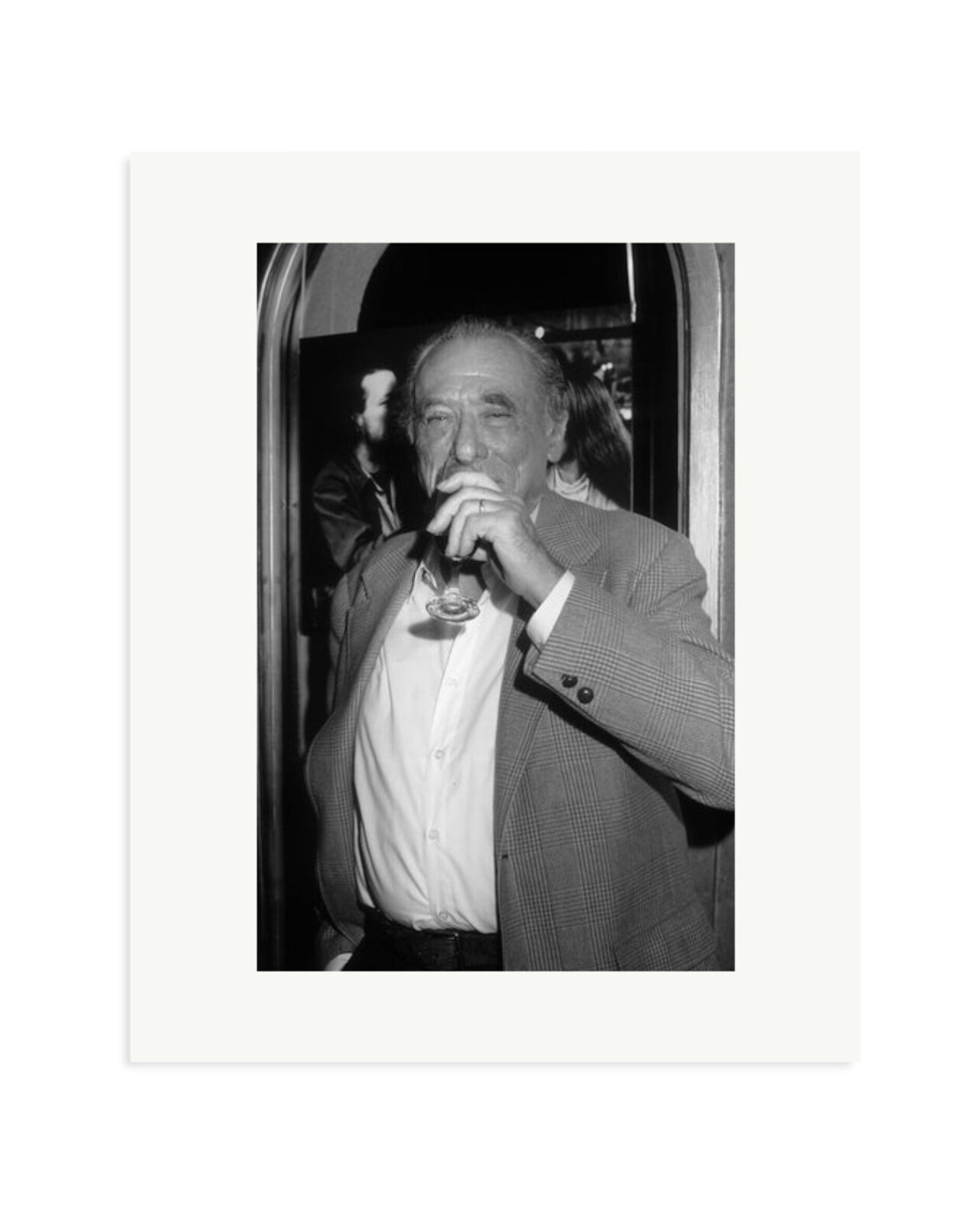 Charles Bukowski Portrait Print Only / Medium