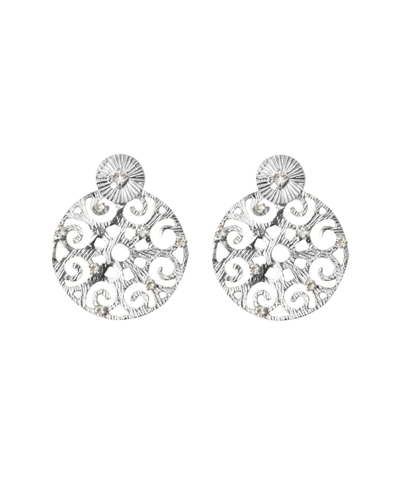 Evanna Earrings Crystal Rhodium