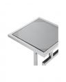 Marcus sidobord polished stainless steel