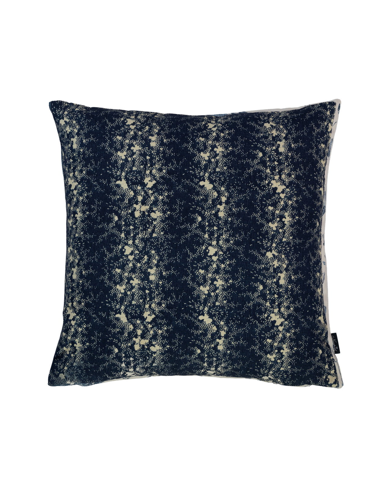 Barnacle Stripe cushion cover, dark blue