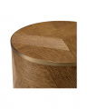 Velutto Side Table Oak Veneer Brass