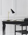 Clemente Table Lamp Antique Brass with Black