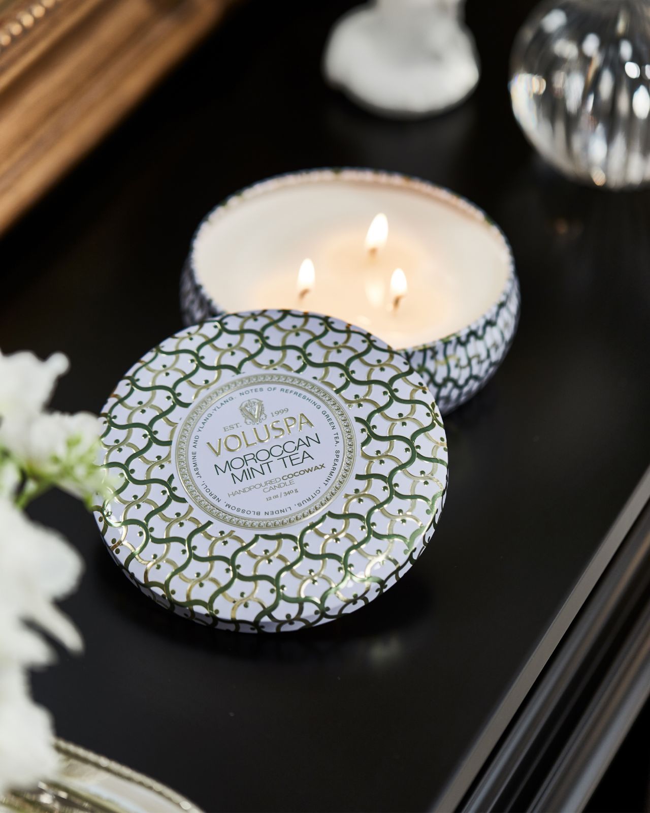 Moroccan Mint Tea doftljus 3-wick