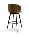 Camerota Bar Stool Sabino Beige/Walnut