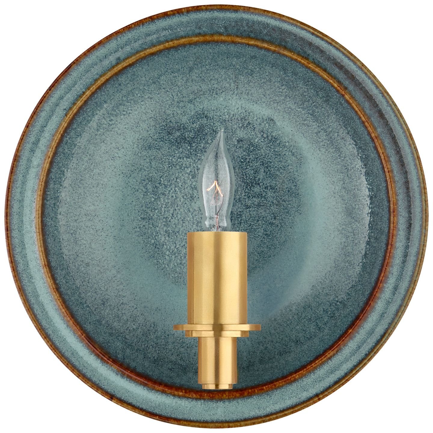Leeds Small Round Sconce Oslo Blue