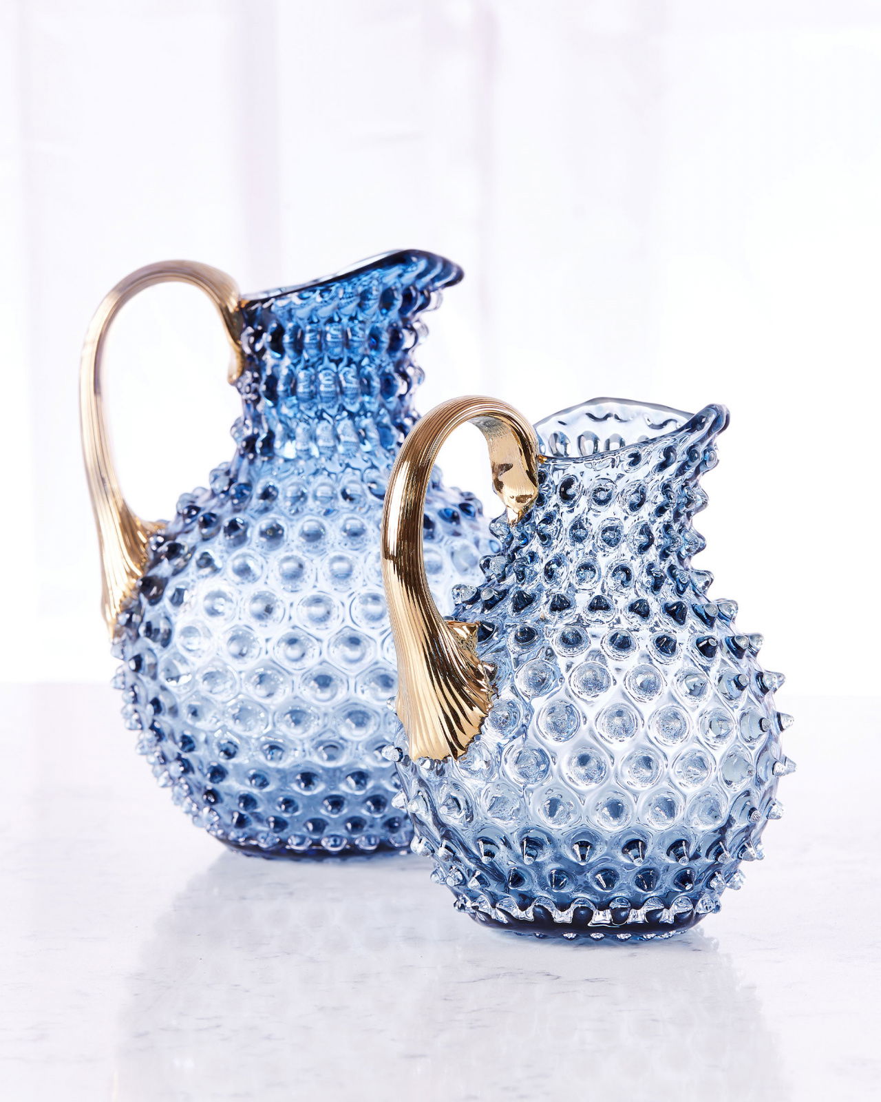 Paris karaff åskblå guld 2 liter