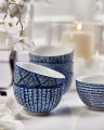 Capri Azzurra Bowls Blue/White Set Of 6