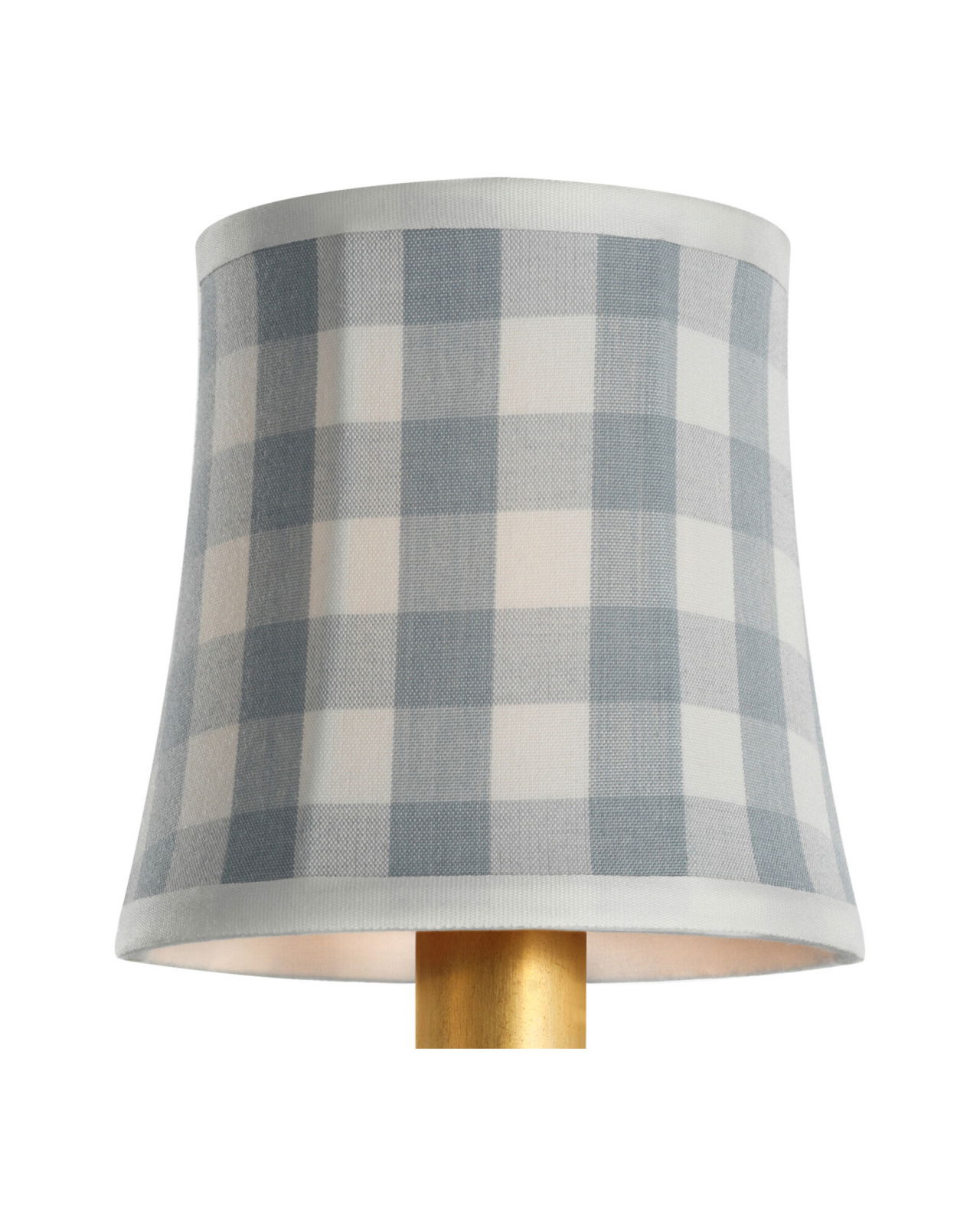 Schumacher 5" Sky Elton Check Soft Empire Shade
