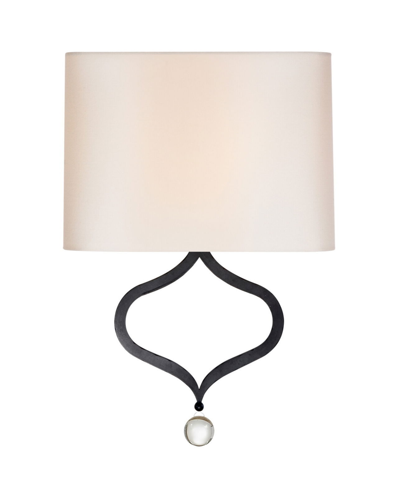 Heart Sconce Black