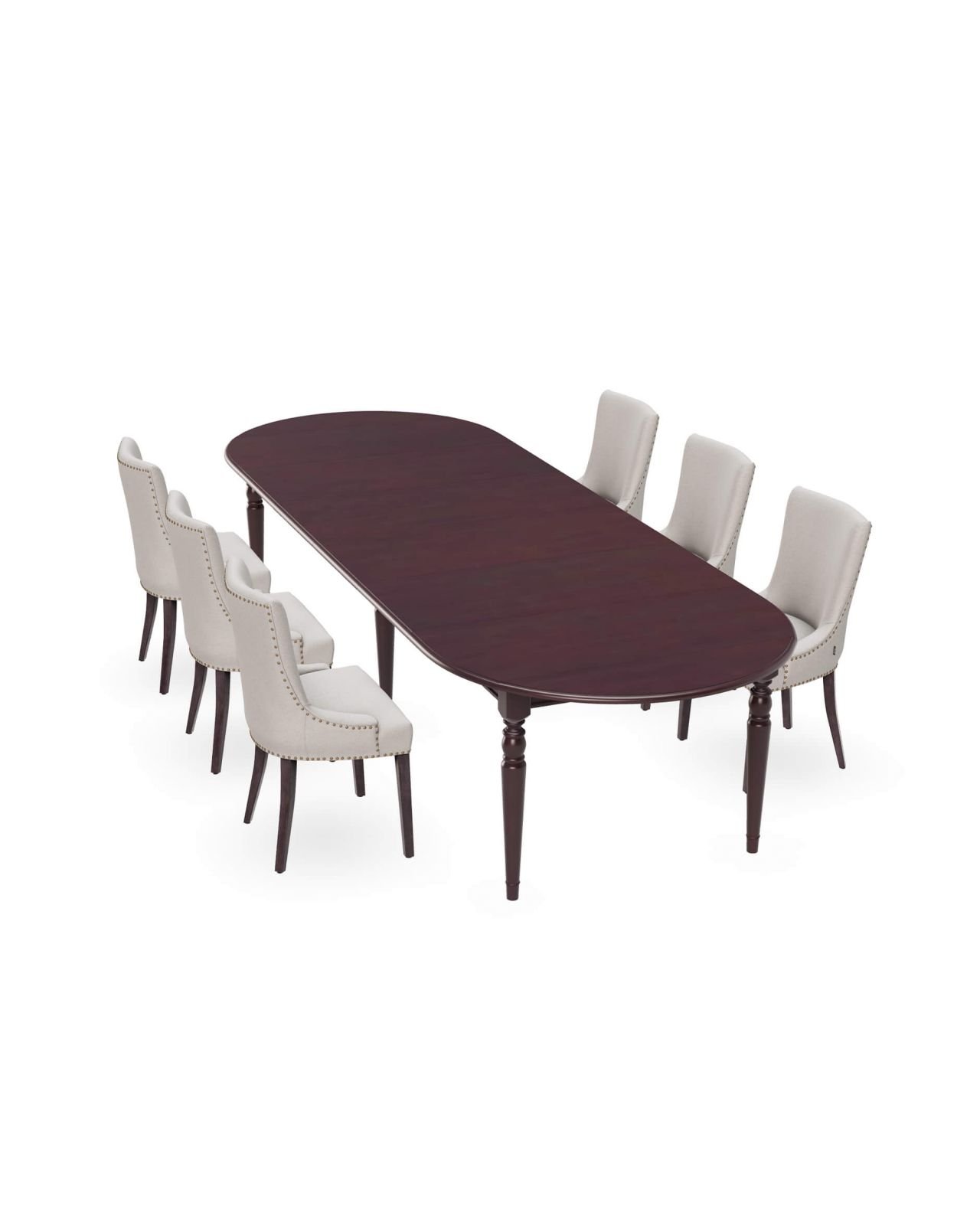 Osterville Dining Table Heritage English With Hudson Dining Chair Sand
