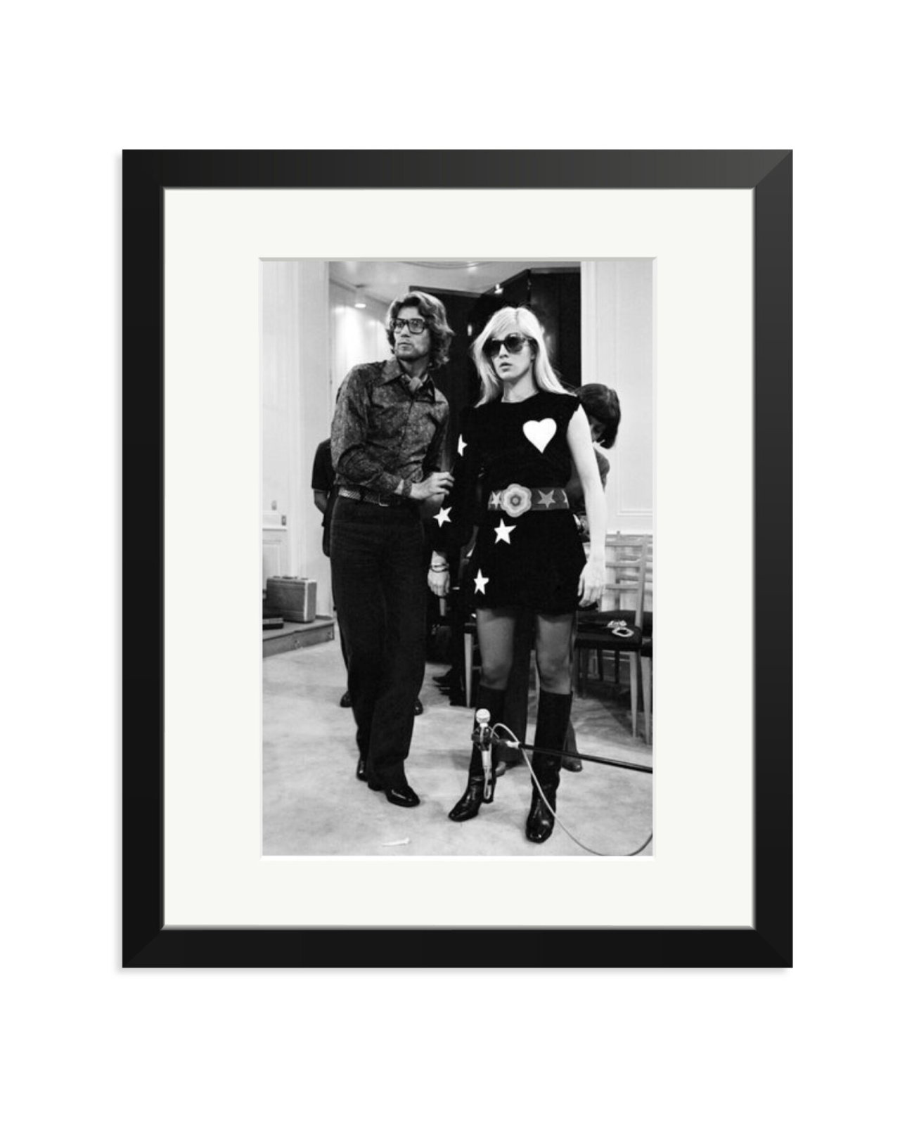 Sylvie Vartan at Yves Saint Laurent Black / Medium