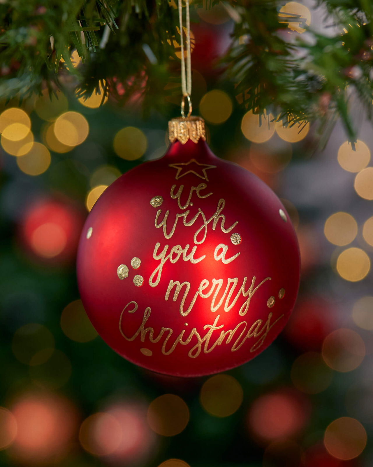 Lux Greetings julkula röd 8cm