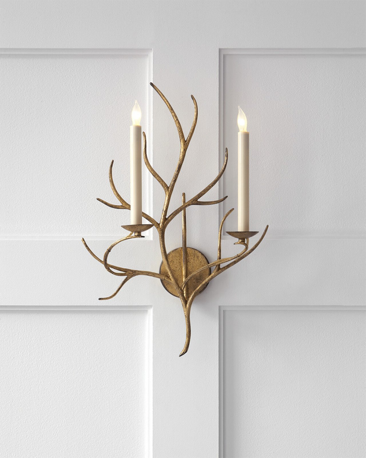 Branch Sconce Gilded Iron
