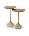 Puglia Side Table Beige set of 2