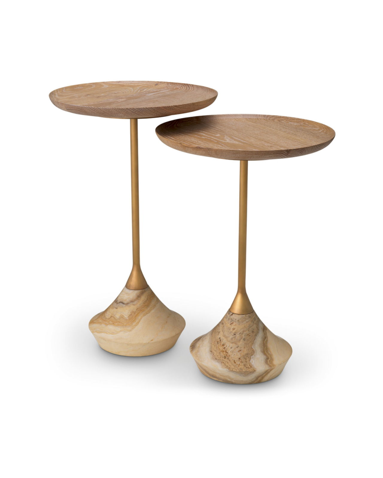 Puglia Side Table Beige set of 2