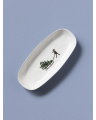 Slalom oval serving platter