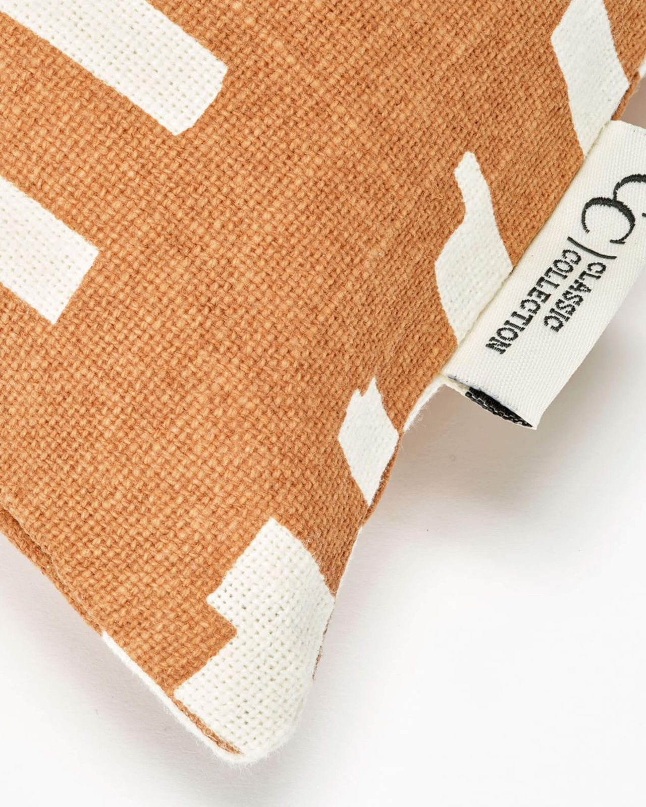 Ikat Block kuddfodral terracotta