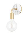 Chloe vegglampe antikk messing
