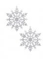 Tindra Snowflakes Christmas Tree Decoration Silver 2 pcs