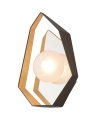 Origami vegglampe bronse