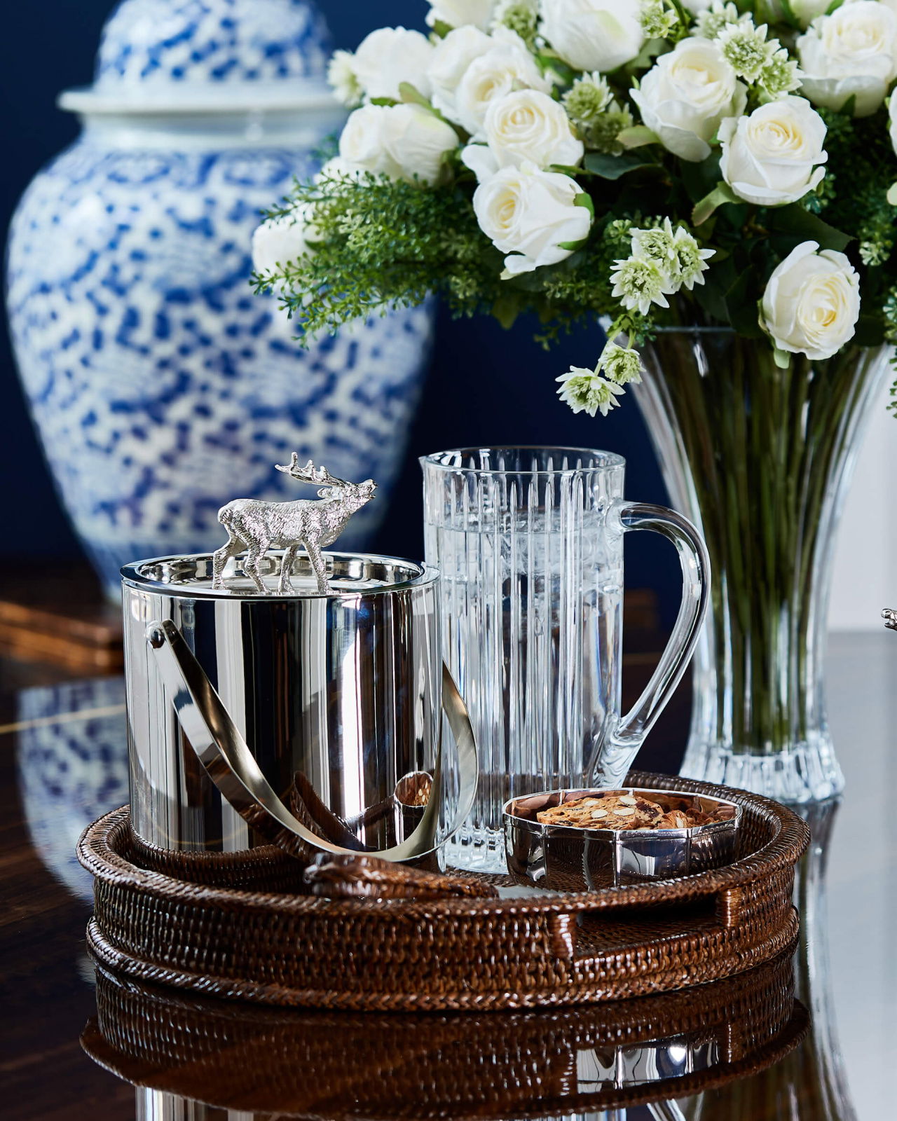 Deer Ice Bucket Silver