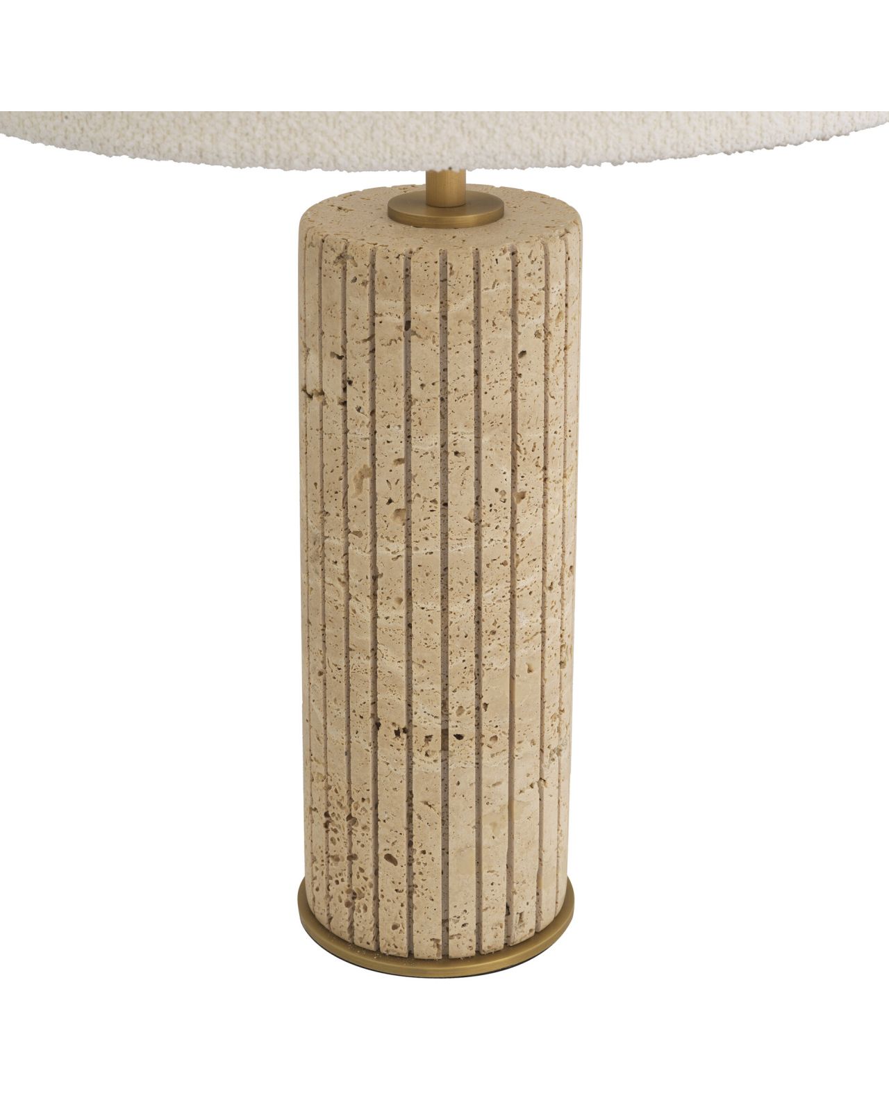 Giova bordslampa travertine
