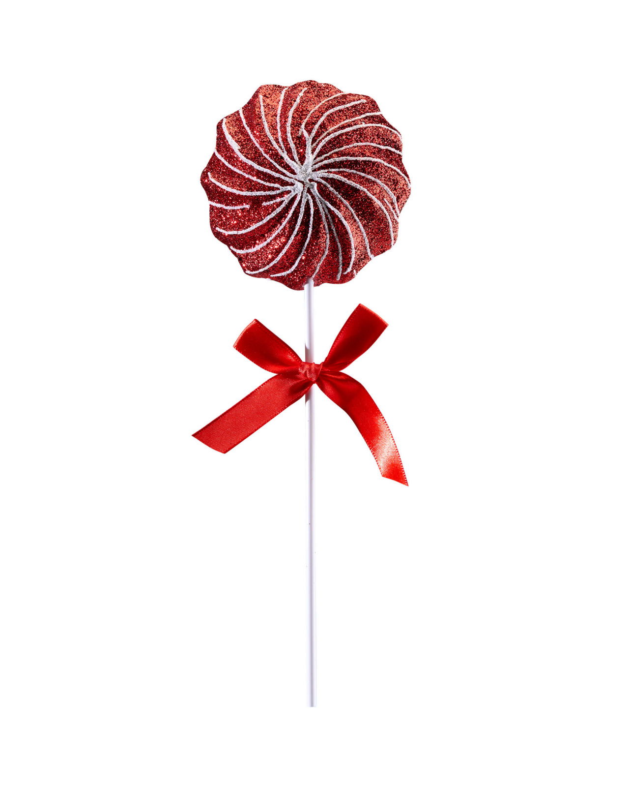 Polkaklubba julgransdekoration röd/vit