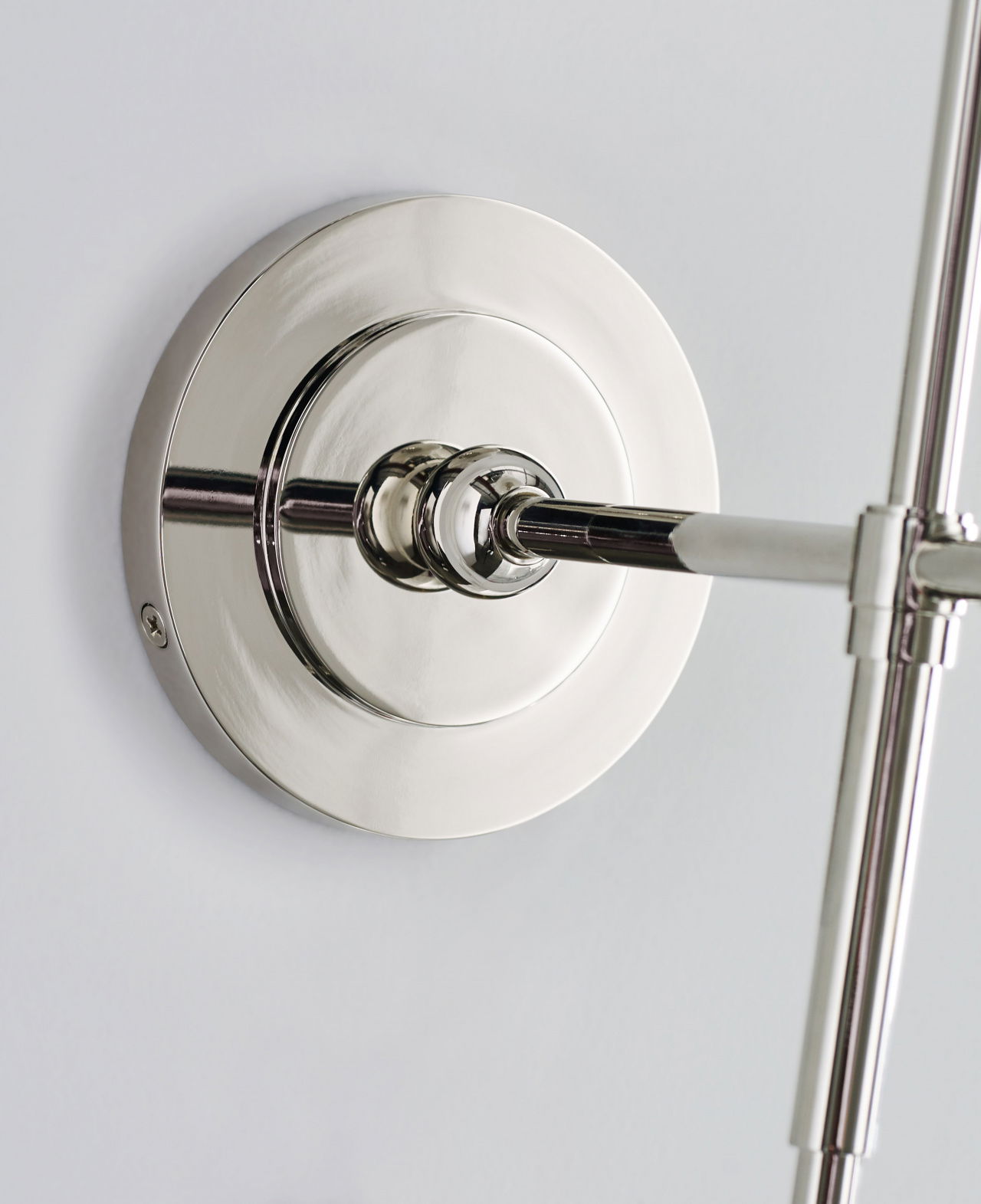 Bryant Sconce Polished Nickel/White Glass