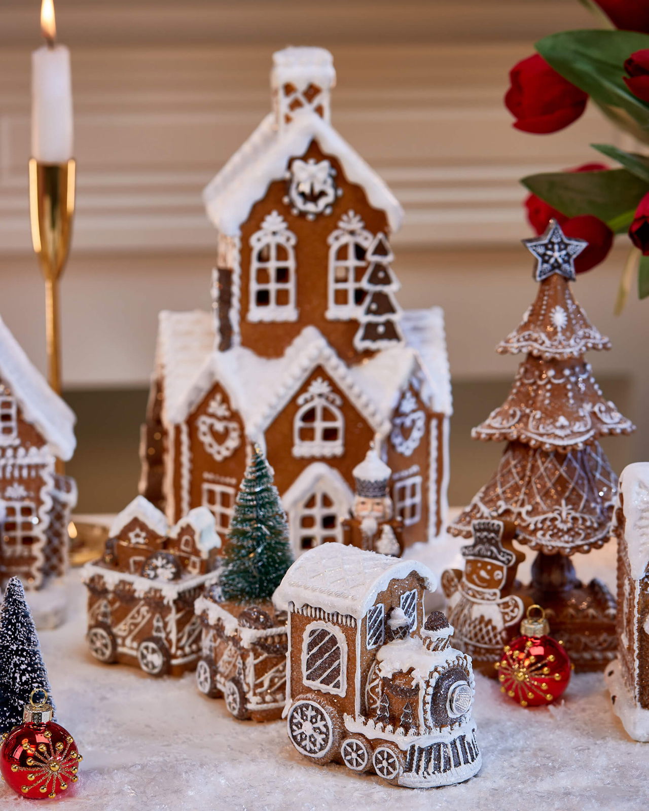 Stanton peberkage tog juleudsmykning