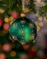 Lux Ruby Bauble Green 8cm