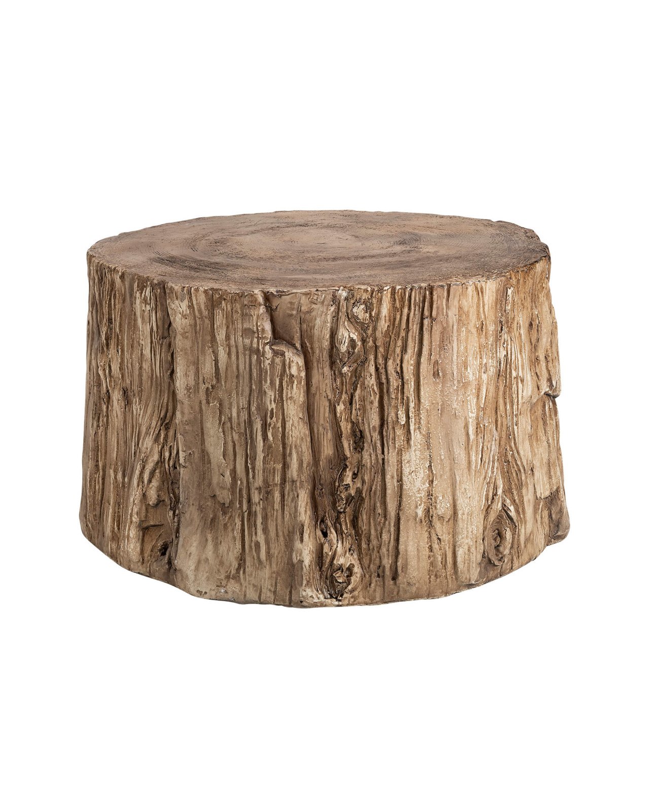 Timber Side Table Metal Natural