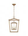 Darlana Double Cage Lantern Gilded Iron Medium