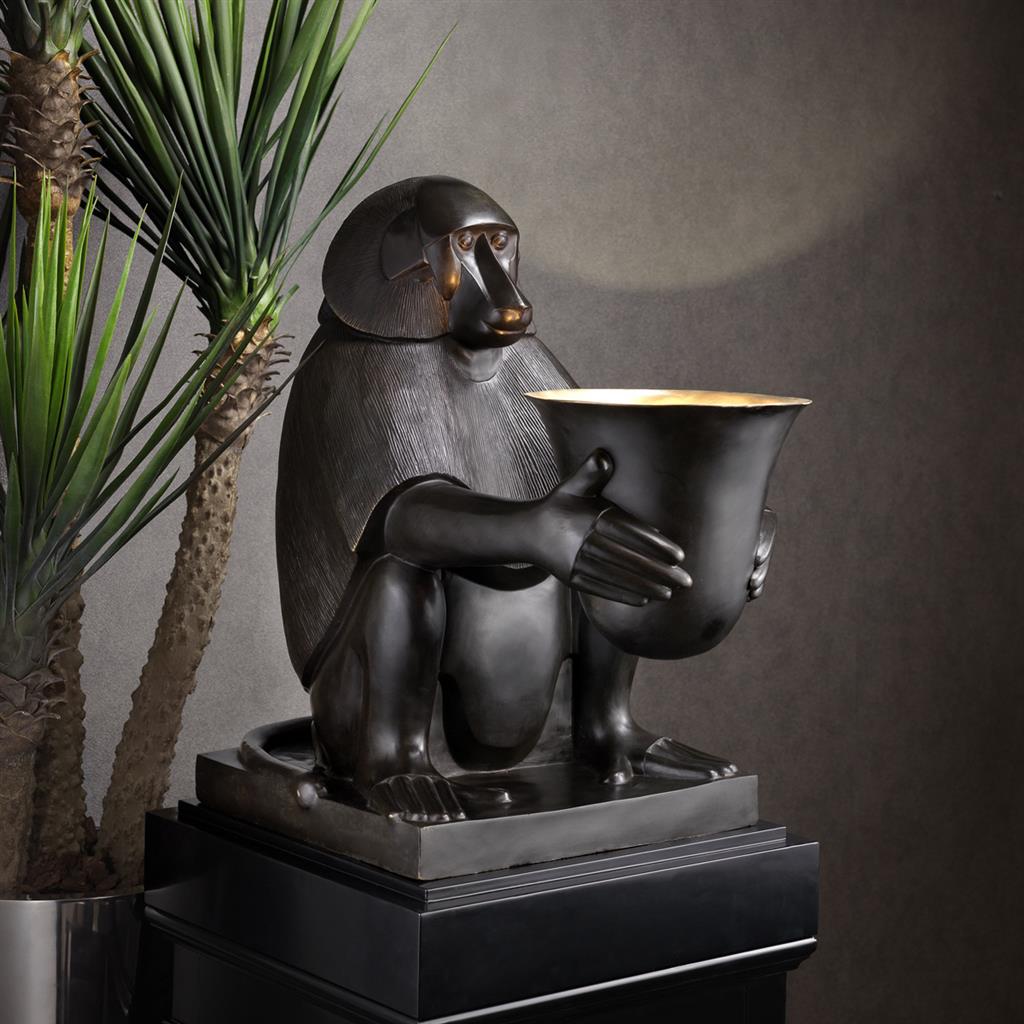 Monkey Art Deco table lamp