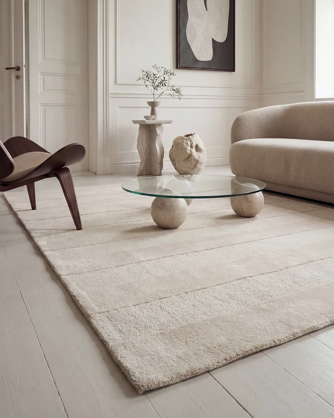 Stripe-bouclé-matto beige