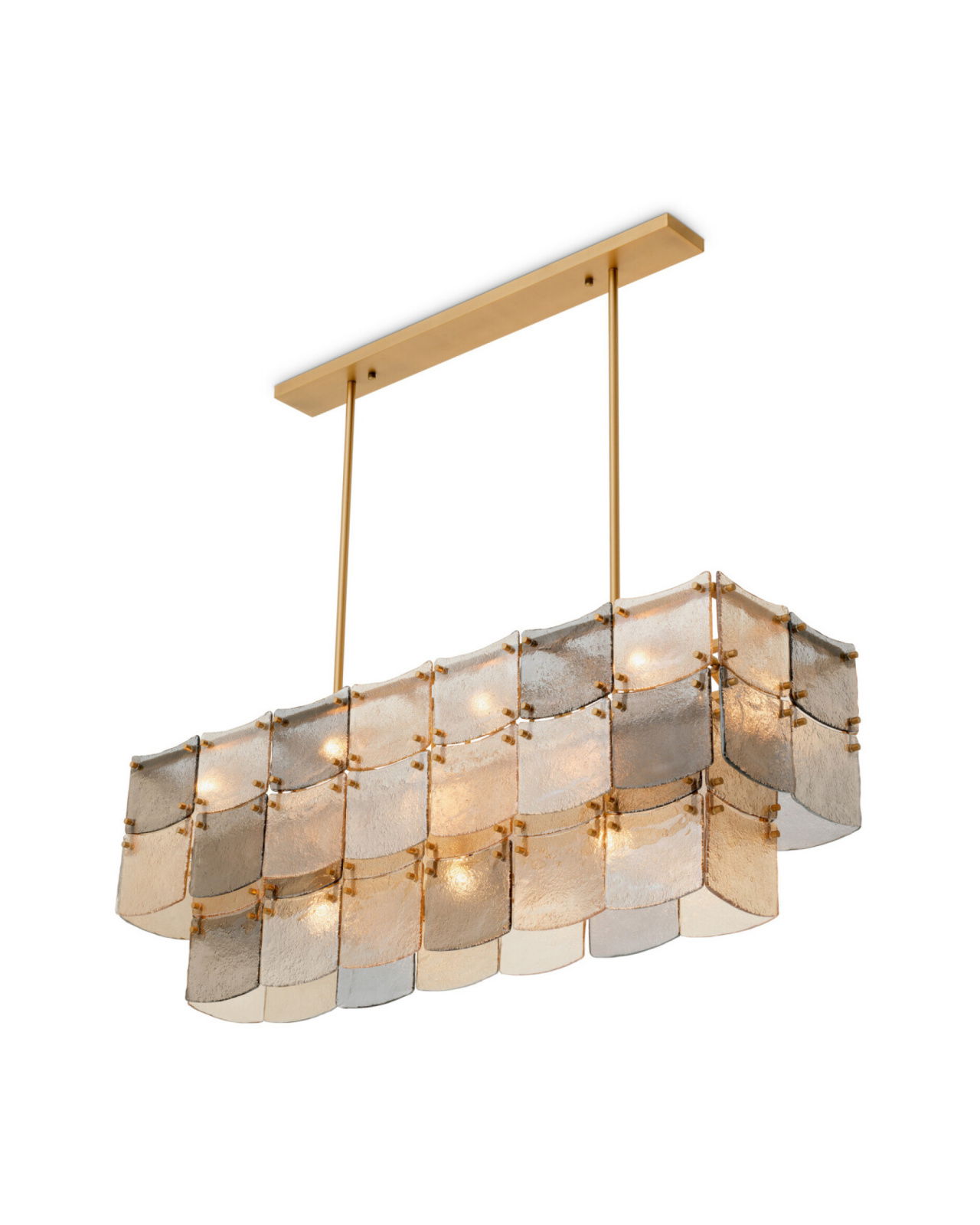 Laurent plafondlamp antiek messing