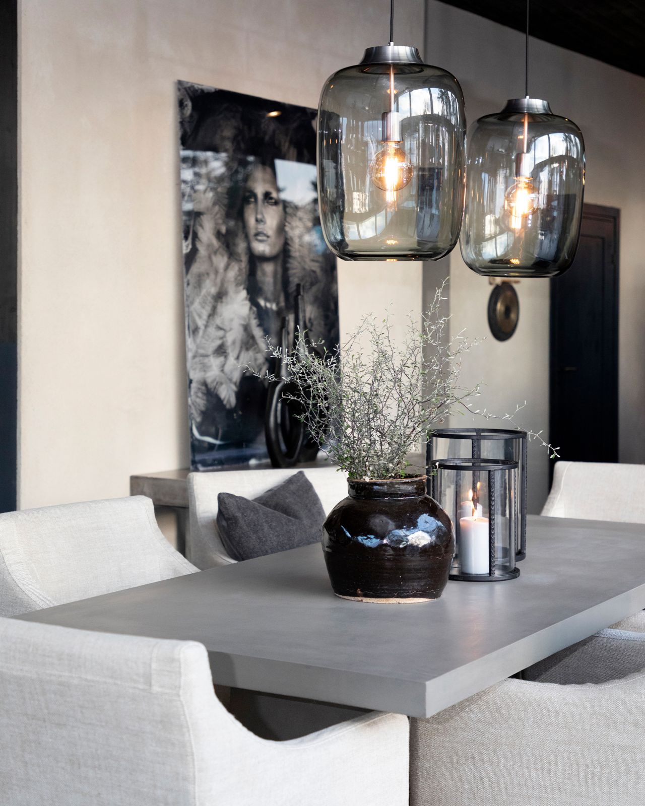 Endless Laut taklampa grå