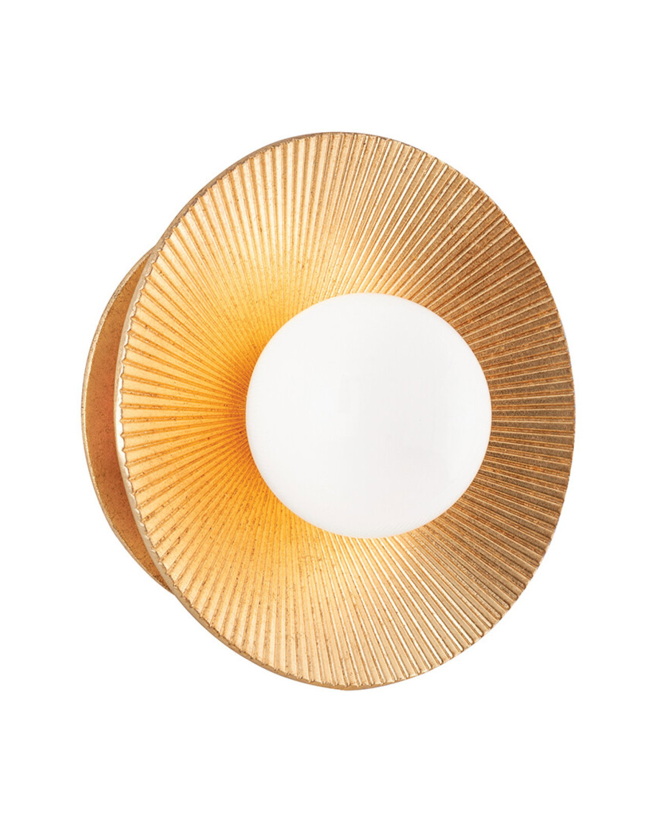 Emerald vegglampe vintage gull