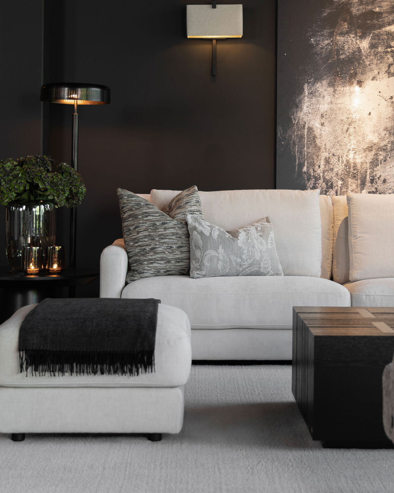 Serena pudebetræk flower oyster