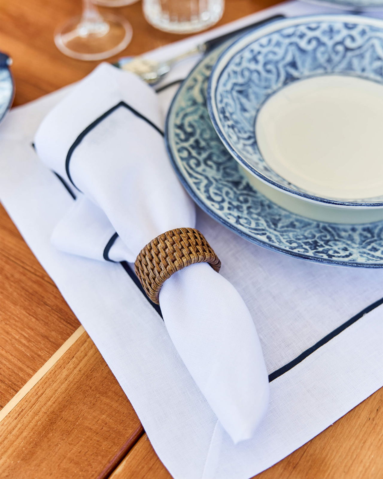 Antique Napkin Ring Rattan