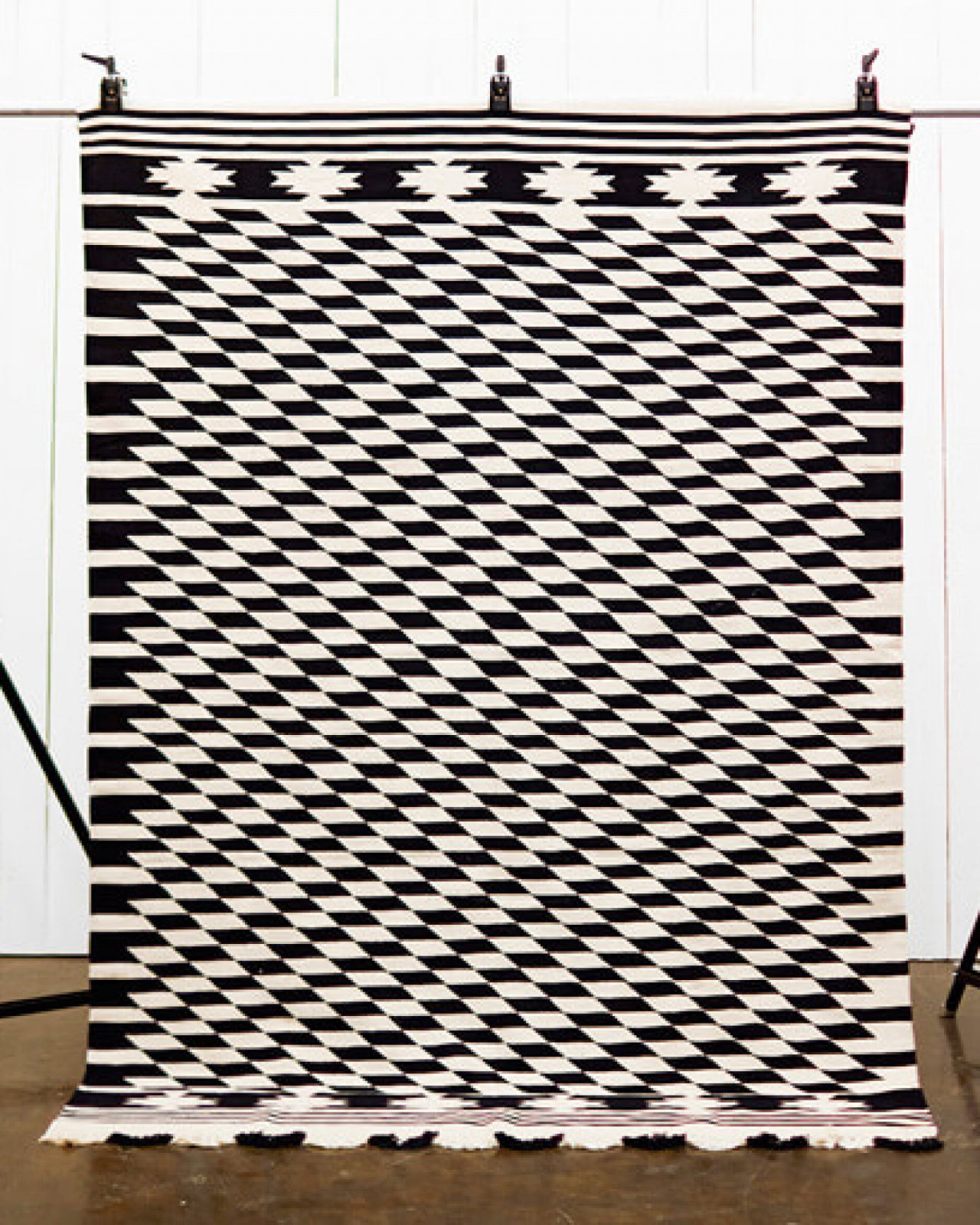 Miwok matta blå/vit 170x240 OUTLET